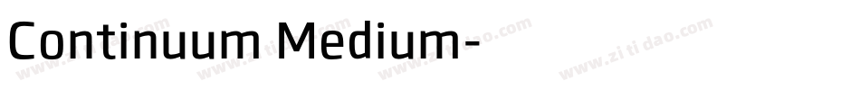 Continuum Medium字体转换